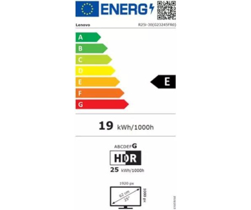 LENOVO LCD Legion R25i-30 - 24.5",16:9,IPS,1920x1080,400 cd/m2,1000:1,0.5-5ms,HDMI,DP,VESA,PIVOT,3Y