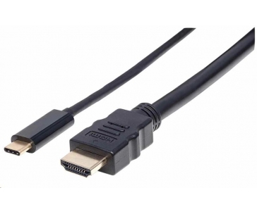 Manhattan kabel USB-C na HDMI, 2m, černá