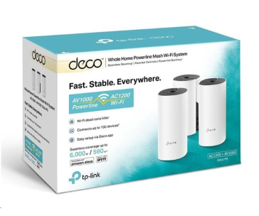 TP-Link Deco PX50(3-pack) WiFi6 Powerline Mesh (AX3000,2,4GHz/5GHz,3xGbELAN/WAN)