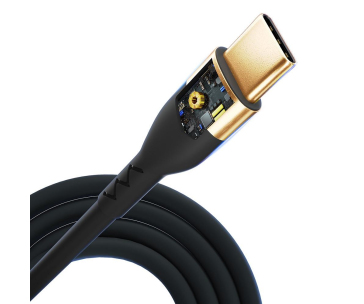 3mk datový kabel - Hyper Silicone Cable C to C 2m 100W, černá