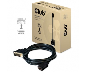 Club3D Kabel DVI-D na HDMI 1.4, (M/F), 2m