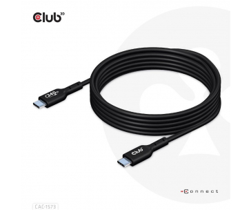 Club3D kabel USB-C, Oboustranný USB-IF Certifikovaný data kabel, Data 480Mb,PD 240W(48V/5A) EPR M/M 2m