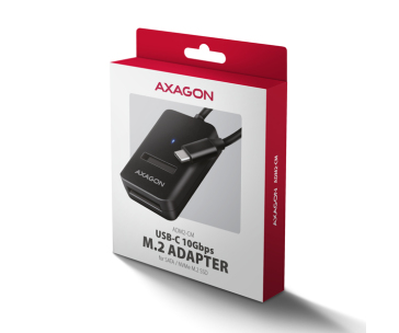 AXAGON ADM2-CM USB-C 10Gbps - M.2 NVMe & SATA SSD adaptér, kabel USB-C 10cm