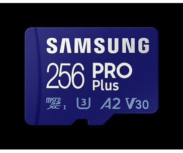 Samsung micro SDHC karta 256GB PRO Plus + USB adaptér - EOL