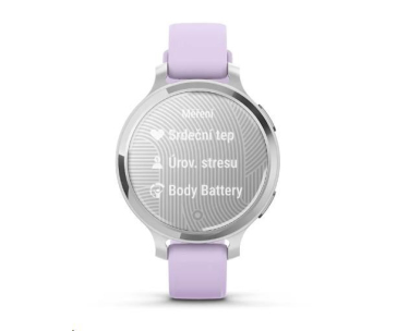 Garmin Lily® 2 Active, Silver / Purple Jasmine Silicone Band