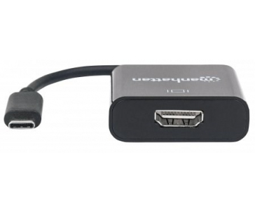 MANHATTAN převodník z USB 3.1 na HDMI (Type-C Male to HDMI Female, Black) PC / Apple MacBook