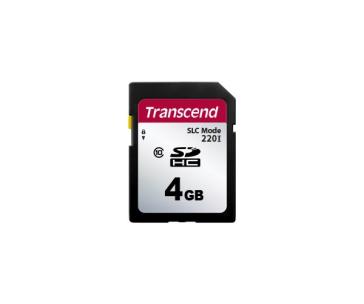 TRANSCEND SD karta 4GB SDC220I, Class 10, SLC mode, Wide Temp.