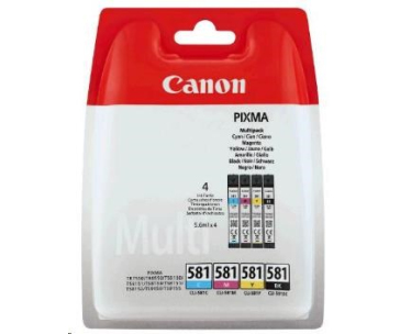 Canon CARTRIDGE CLI-581 C/M/Y/BK MULTI SEC pro PIXMA TS615x,625x,635x,815x,915x, TR7550 (200 str.)