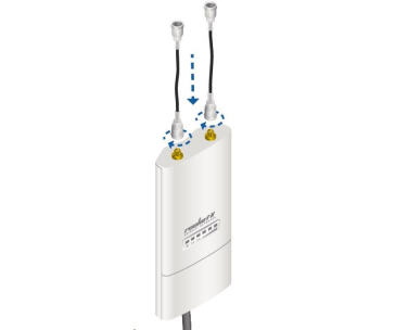 UBNT airMAX Rocket M2 [Client/AP/Repeater, 2,4 GHz, 802.11b/g/n, 28dBm, 2xRSMA] - rozbaleno