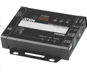 ATEN HDMI Extender over IP do 100m, 4K@60Hz, RS-232, IR, audio - remote modul