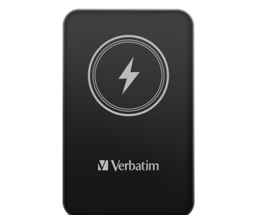 VERBATIM Powerbanka Charge 'n' Go, Magnetická, 5000 mAh, USB-C, Černá