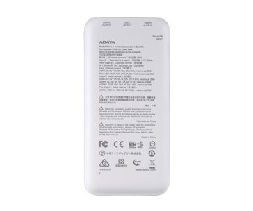 ADATA powerbanka C100, 10000mAh, Bílá