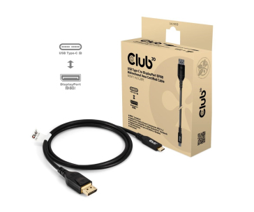 Club3D Kabel USB-C na DisplayPort 2.1, 10K60Hz, DSC1.2, UHBR10, 1m