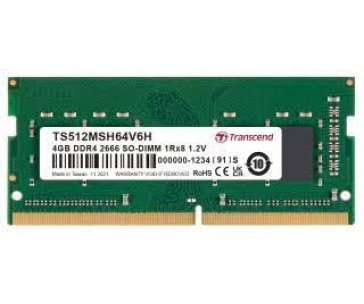 TRANSCEND SODIMM DDR4 4GB 2666MHz 1Rx8 CL19