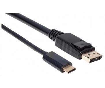 Manhattan kabel USB-C na DisplayPort, 2m, černá