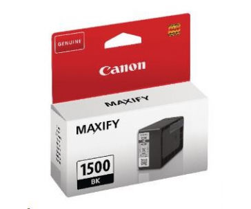 Canon CARTRIDGE PGI-1500 BK černá 12,4ml pro MAXIFY MB2050, MB215x, MB2350, MB275x