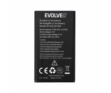 EVOLVEO originální baterie 1700 mAh pro EasyPhone XO