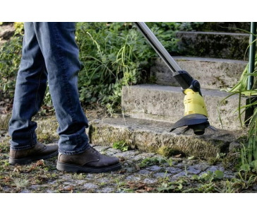 Karcher WRE 18-55 odstraňovač plevele, nylonové štětiny, teleskopická tyč, rotační polokoule (bez baterie)