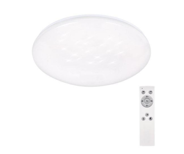 Solight LED stropní světlo Star, kulaté, 24W, 2400lm, dálkové ovládání, 37cm