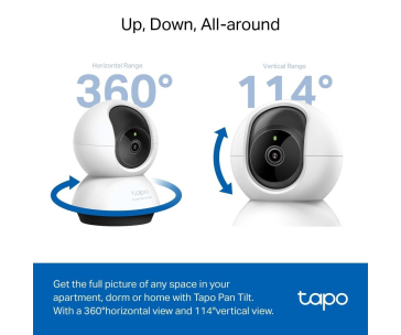 TP-Link Tapo C220 domácí-indoor kamera, (4MP, 2K QHD 1440p, IR 9m, micro SD card)