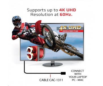 Club3D Kabel Certifikovaný HDMI 2.0 Premium High Speed 4K60Hz UHD, 1m