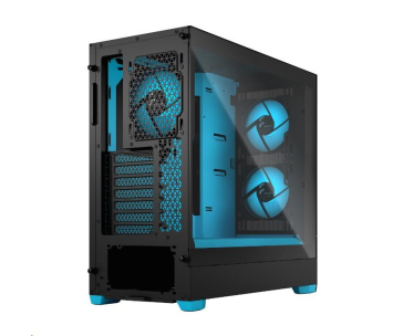 FRACTAL DESIGN skříň Pop Air RGB Cyan Core TG Clear Tint, 2x USB 3.0, bez zdroje, ATX