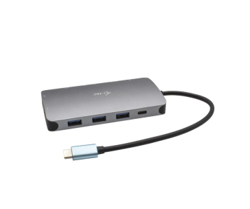 i-tec USB-C Metal Nano Dock HDMI/VGA with LAN + Power Delivery 100W + Charger 100W (bundle)