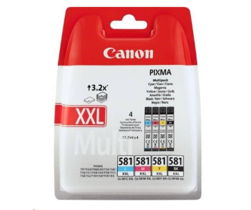 Canon CARTRIDGE CLI-581XXL C/M/Y/BK MULTI-PACK SEC pro PIXMA TS515x, TS615x, TS815x, TS915x, TR7550, TR8550