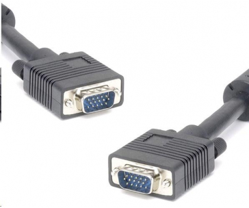 PREMIUMCORD Kabel VGA propojovací 10m (SVGA, HD15M/M, dvojité stínění, feritová jádra)