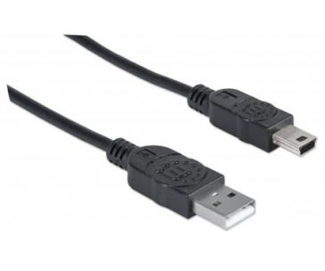 MANHATTAN Kabel USB 2.0 A-mini B propojovací 1,8m