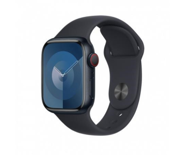 APPLE Watch Series 9 GPS + Cellular 45mm Midnight Aluminium Case with Midnight Sport Band - M/L