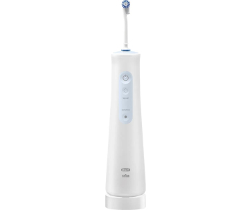 Oral-B Aquacare 4 ústní sprcha, 4 režimy, 2 intenzity, šetrná k rovnátkům, technologie Oxyjet, bezdrátový provoz