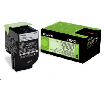 LEXMARK černý toner 802K pro CX310/410/510 z programu Lexmark Return (1 000 stran)