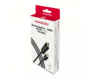 AXAGON RVDM-HI14C2, Mini DisplayPort -> HDMI 1.4 redukce / kabel 1.8 m, 4K/30Hz