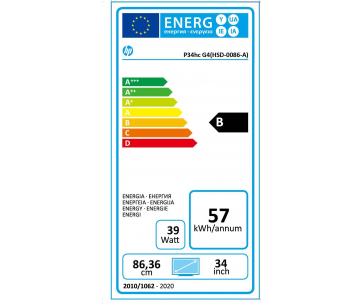 HP LCD P34hc 34" Wide VA (3440x1440, 5ms, 250nits, 3500:1,DP, HDMI, USB-C(DP, 65W out),USB 3.2 4x, 3w Repro