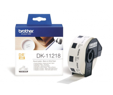 BROTHER DK-11218 - 400 kulatých štítků na kotouči, 24 mm x 90 mm