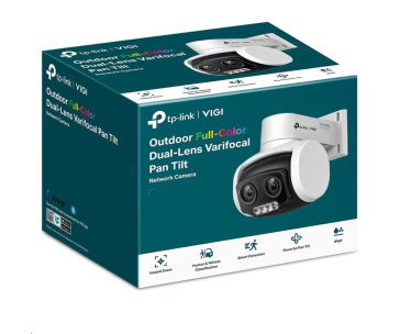 TP-Link VIGI C540V, 4MP, PTZ, PoE, 3xZoom, Dual Lens, IR 30m, Micro SD card