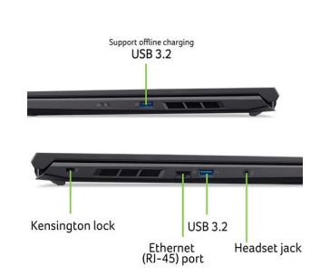 ACER NTB NITRO V 16 (ANV16-41-R73F), AMDRyzen 5 8645HS, 16GB, 1024 PM4 SSD, GeForce RTX 4050, Win11, Black