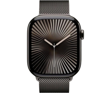 Apple Watch Series 10 GPS + Cellular 46mm Slate Titanium Case with Slate Milanese Loop - M/L