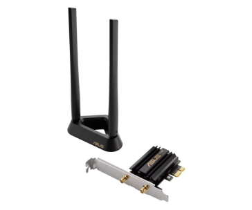 ASUS PCE-AXE59BT Wireless AXE5400 PCIe Wi-Fi 6E Adapter Card, Bluetooth 5.2