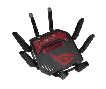 ASUS Herní Router ROG Rapture GT-BE19000, 3-pásmový WiFi7 Router, 2x WAN, 4x LAN, AiMesh