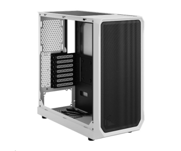 FRACTAL DESIGN skříň Focus 2 White TG Clear Tint, 2x USB 3.0, bez zdroje, mATX