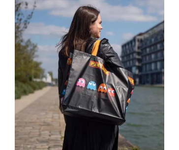 Konix Pac-Man Black Shopping Bag