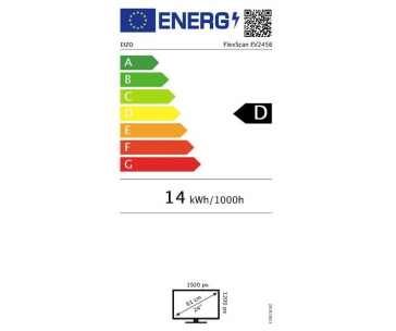 EIZO MT 24" EV2456-WT FlexScan, IPS, 1920x1200, 350nit, 1000:1, 5ms, DisplayPort, HDMI, DVI-D, D-sub, USB, Repro, Bílý