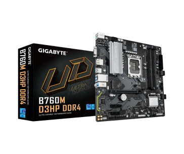 GIGABYTE MB Sc LGA1700 B760M D3HP DDR4, Intel B760, 4xDDR4, 2xDP, 1xHDMI, 1xVGA, mATX