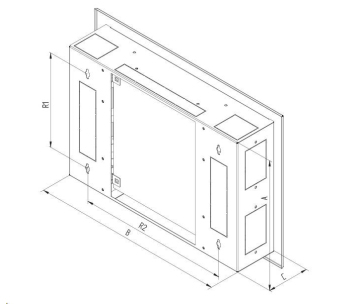 TRITON Hybridní rozvaděč 333x500x110 mm RAL9003 hl. lesklá