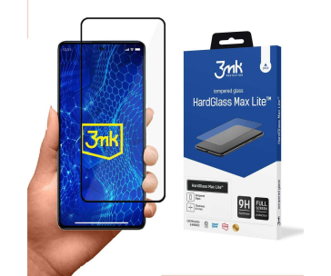 3mk HardGlass Max Lite Black pro Redmi Note 12 Pro / Note 12 Pro+