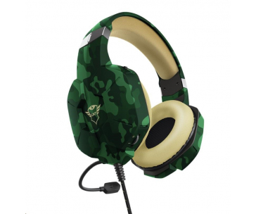 TRUST sluchátka GXT 323C Carus Gaming Headset, jungle camo