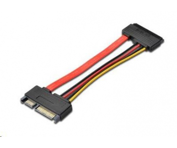 PREMIUMCORD Kabel SATA + napájení prodlužovací k HDD, 15cm