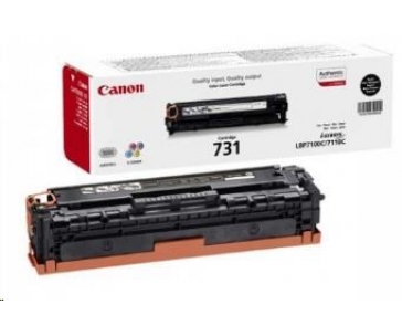 Canon TONER  CRG-731BK černá pro i-SENSYS LBP7100Cn, LBP7110Cw, MF623Cn, MF628Cw, MF8230Cn, MF8280Cw (1400 str.)